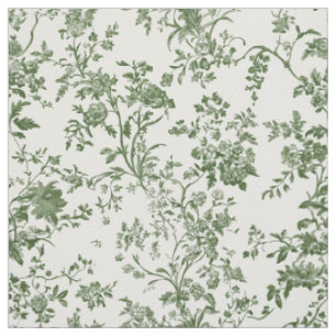 Tecido Toile Botânico Verde Suave