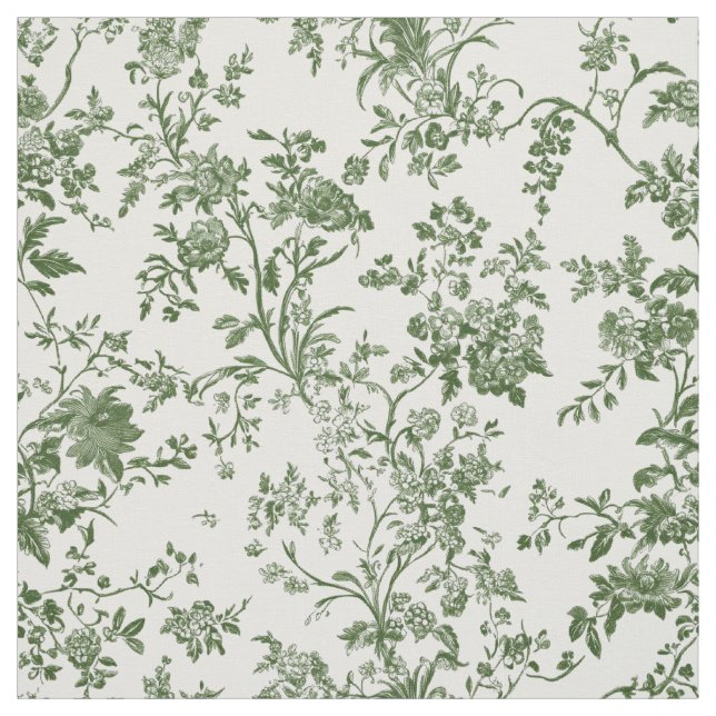 Tecido Toile Botânico Verde Suave (Modelo)
