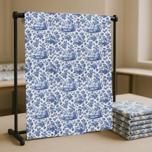 Tecido Toile De Jouy Francesa Pastoral Arte Europeia Vint