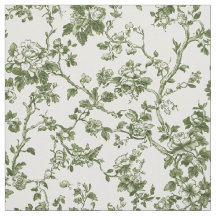 Toile Floral Verde Delicado