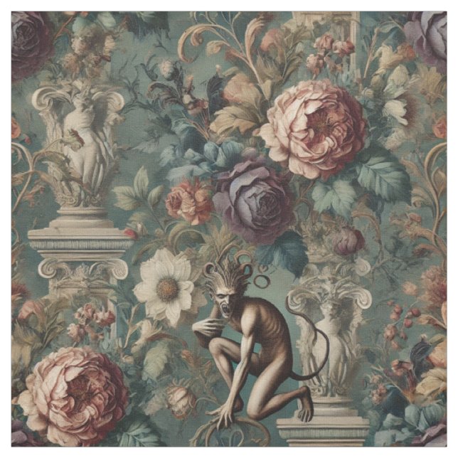 Tecido Tome uma Arco - Azulejo de declaração vitoriana gó (Modelo)