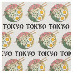 Tecido Tóquio Japão - Comida japonesa - Sopa de macarrão