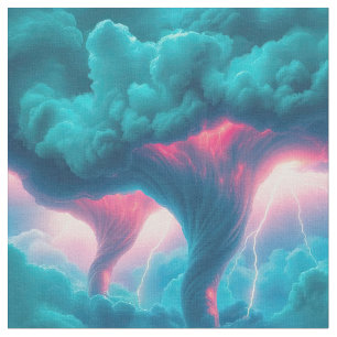 Tecido Tornadoes Storm Clouds Lightning