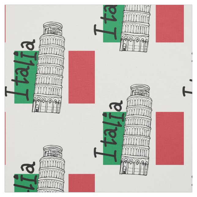 Tecido Torre inclinada od Piza (Modelo)