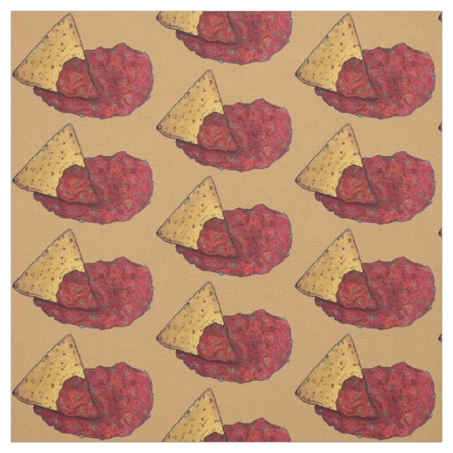Tecido Tortilla Chips e Tomato Salsa Snack Foodie (Modelo)