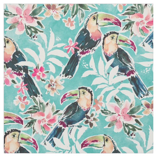 Tecido TOUCADISTA TOU Lush Tropical Toucans (Modelo)