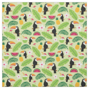 Tecido Toucan Tropical Summer