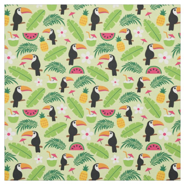 Tecido Toucan Tropical Summer (Modelo)
