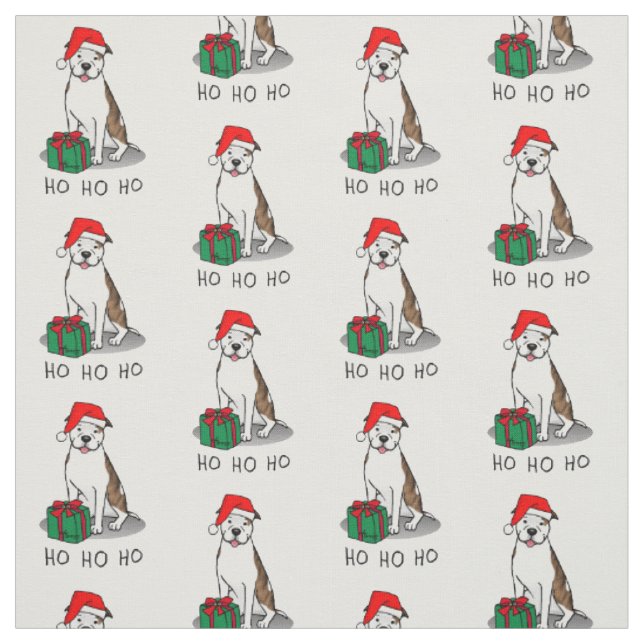 Tecido Touro para Papais noeis de Natal (lt brindle white (Modelo)