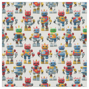 Tecido Toy Robots