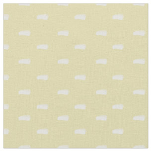 Tecido Traços Minimalistas Brancos em Amarelo Pastel
