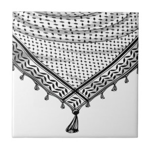 Tecido Tradicional do Keffiyeh Scarf Palestino