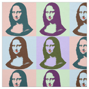 Tecido transparente de Mona Lisa do pop art