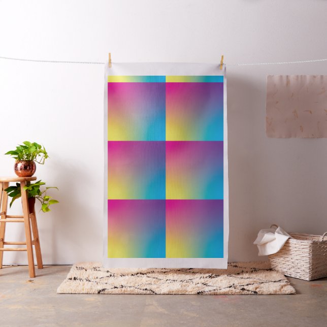 Tecido Travesseiro Gradiente de Cores Aquáticas - Quadrad (In Situ)