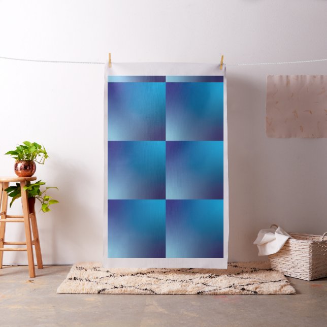 Tecido Travesseiro Gradiente de Cores-d-Água Azul Quadrad (In Situ)