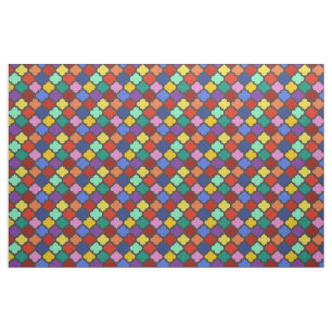 Tecido Treliça colorida da estrutura de Quatrefoil bonit