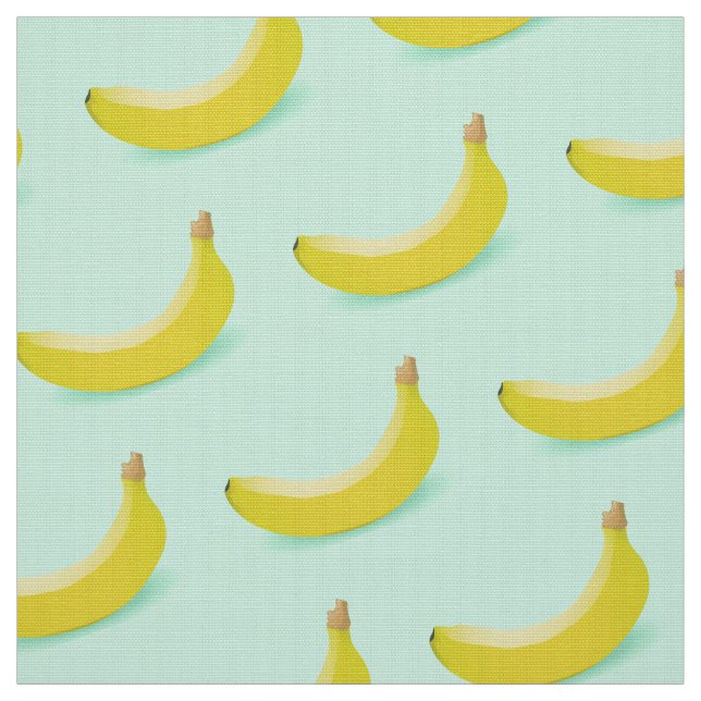 TECIDO TRENDY BANANAS DESIGN PADRÃO NO FUNDO VERDE (Modelo)