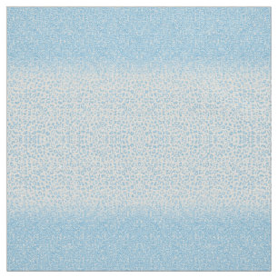 Tecido Trendy Sky-Blue Glitter Leopard Print Ombre Design