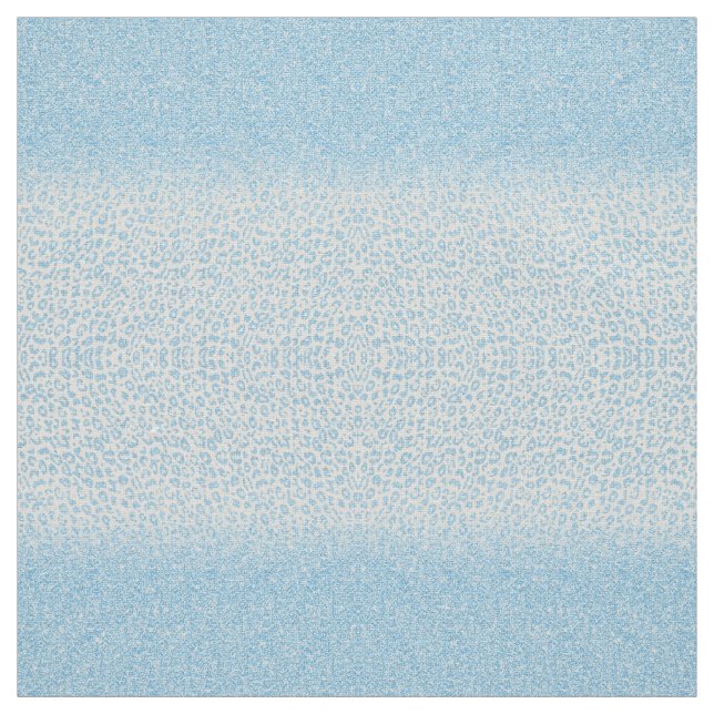 Tecido Trendy Sky-Blue Glitter Leopard Print Ombre Design (Modelo)