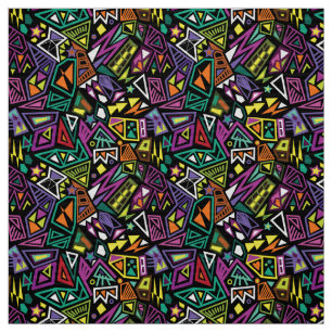 Tecido Triângulo pop art legal verde claro