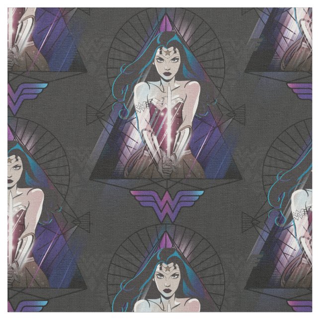 Tecido Triângulo Tribal da Mulher Maravilha (Detalhe)