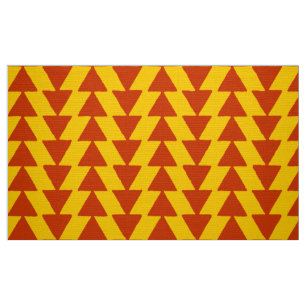 Tecido Triângulos de tinta - Vermelho de tijolo em âmba
