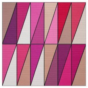 Tecido Triângulos Geométricos Modernos, Violeta, Rosa e b