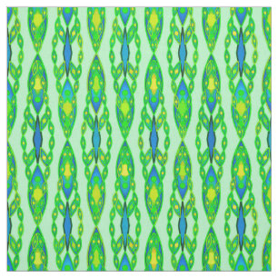 Tecido Tribal Batik - Mint, Emerald Green e Blue