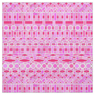 Tecido Tribal Batik - tons cor-de-rosa