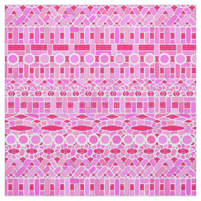 Tecido Tribal Batik - tons cor-de-rosa (Modelo)