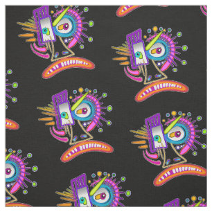 TECIDO TRIBAL FROWNIE EMOJI MEEMOGIE