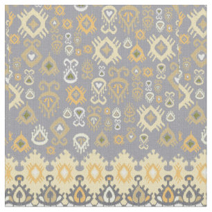 Tecido tribal moderno de Ikat em Pastels da terra