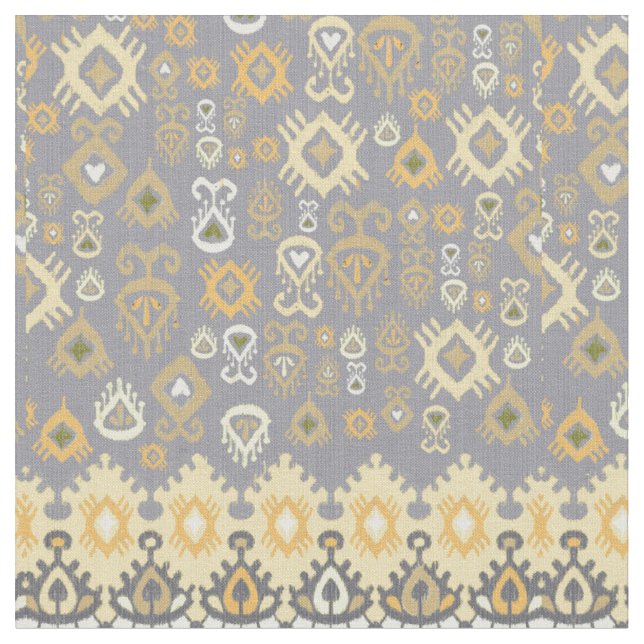 Tecido tribal moderno de Ikat em Pastels da terra (Detalhe)