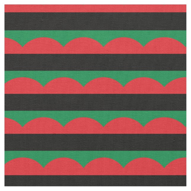 Tecido tribanda UNIA Flag & Pan African / Afro-American (Detalhe)