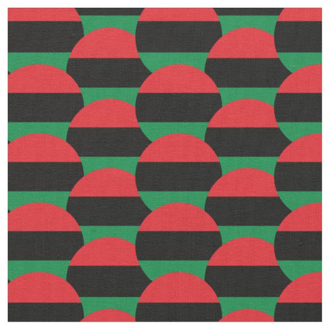 Tecido tribanda UNIA Flag & Pan African / Afro-American (Detalhe)