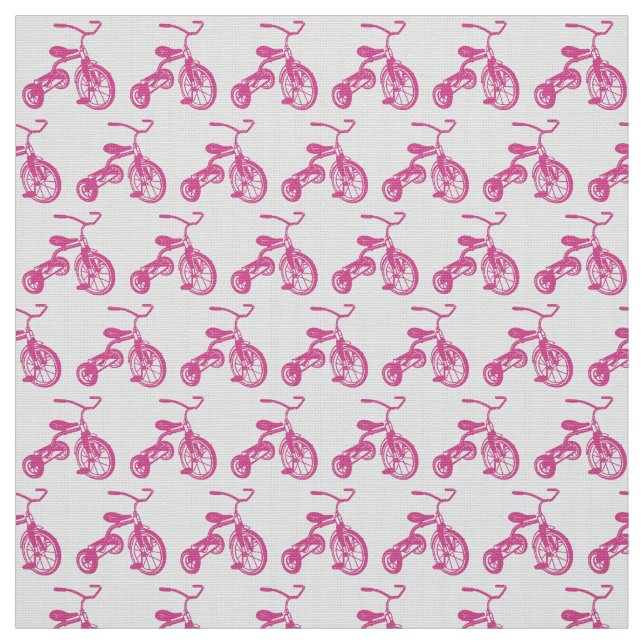 Tecido Triciclo de criança rosa (Modelo)