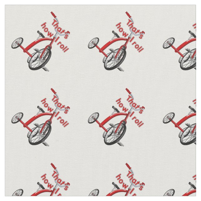 Tecido Triciclo - É assim que eu toco! (Detalhe)