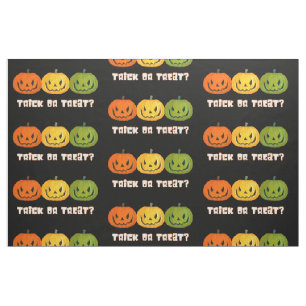 Tecido Trick ou Tratar Jack-O-Lanternas