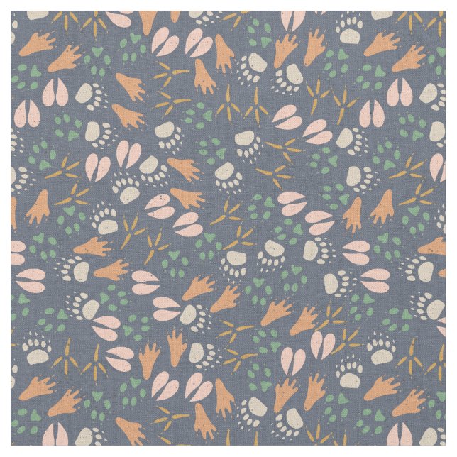 Tecido Trilhas animais (Detalhe)