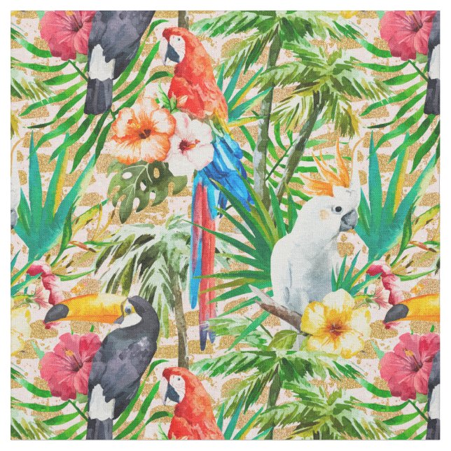 Tecido Tropical Birds (Detalhe)