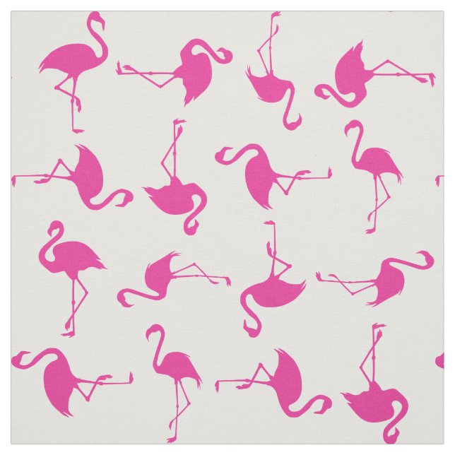 Tecido Tropical de Impressão Flamingo Cor Rosa (Modelo)