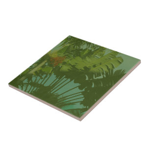 Tecido Tropical Faux Vintage