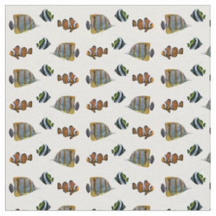 Tecido Tropical Fish Frenzy (escolha a cor)