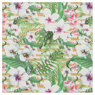 Tecido Tropical Flowers