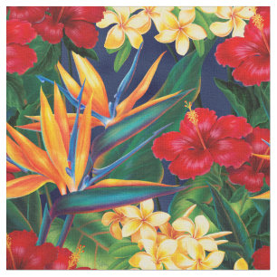 Tecido Tropical Paraíso Havaiano Floral (Pequeno)