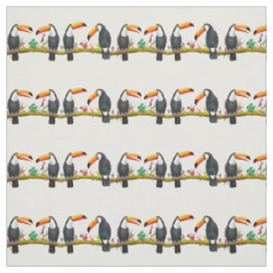 Tecido Tropical Toco Toucan Talk