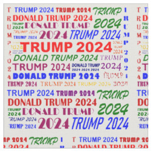 Tecido Trump 2024 Colorido