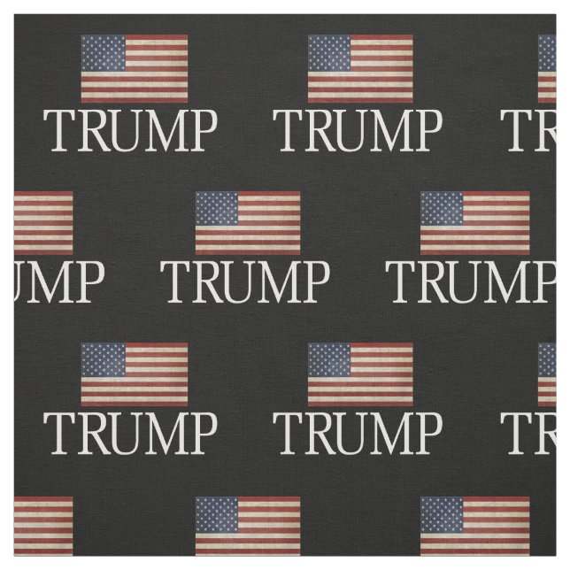 Tecido Trump 2024 com Vintage American Flag (Modelo)