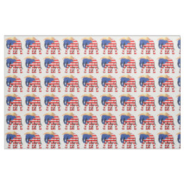 Tecido Trump Bad Hair Elephat Presidente ZSSG