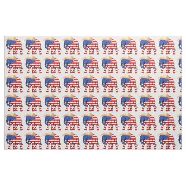 Tecido Trump Bad Hair Elephat Presidente ZSSG (Fat Quarter)